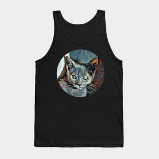 Curious floppy cat Tank Top